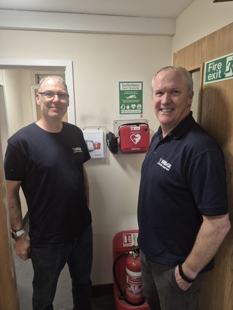 Defibrillator installed